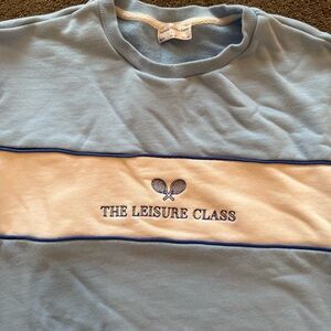 The Leisure Class Blue and Cream Sweatshirt